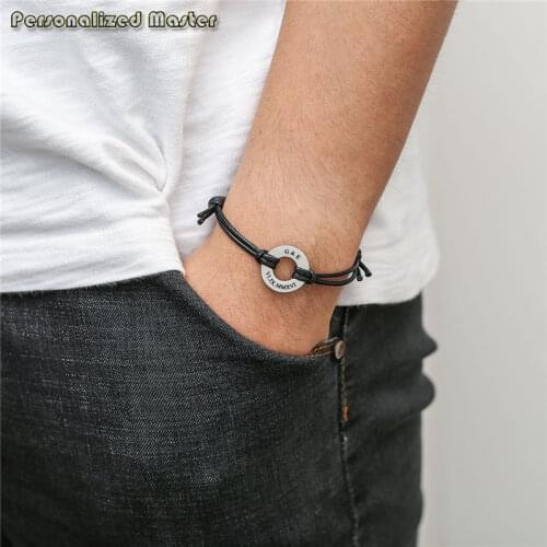 Personalized Master Leather Bracelets