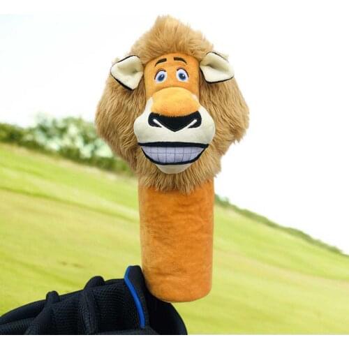 Plush Golf Club Head Cover Lion Shaped Driver Headcover Transport Carrying Sleeves Protector for Golfer Gift Club Keepsake