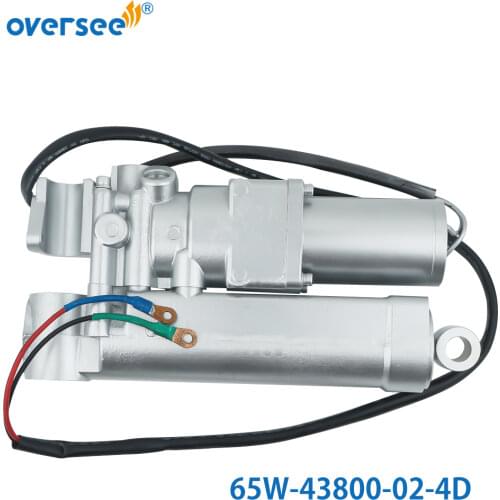 65W-43800-02-4D For Yamaha F25 F30HP 40HP Outboard Single Ram Power Tilt Trim Unit Silver Color 65W-43800