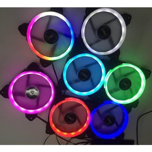 Adjustable Computer Cooling Fan 120mm Fan PC Case Fan CoolerCase Glare Red Blue Green White Cooler Fans for Computer Cooler RGB