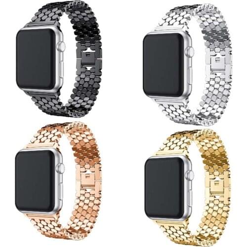 Stainless steel strap for iwatch se band 42 44 for Apple Watch Band 38mm 40mm Bracelet Series 6 5 4 3 2 1