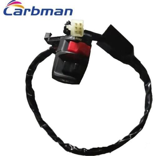 Carbman L/H Switch Handle Light Kill Start for Kawasaki 300 Bayou KLF300 1988-2004