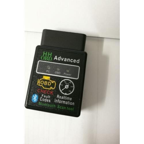 50pcs DHL Mini ELM327 V2.1 Bluetooth HH OBD Advanced OBDII OBD2 ELM 327 Car Diagnostic Scanner code reader scan tool for Android