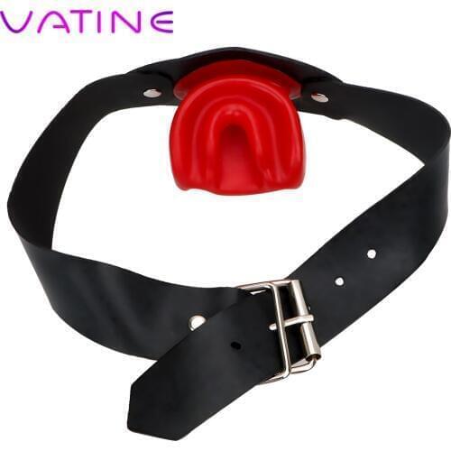 VATINE Erotic Oral Adult Games Dilatation Ball Safe Latex Latex Mouth Plug Sex Toys For Couples Fetish Bondage Open Mouth