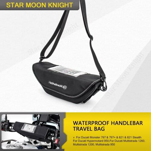Handlebar Waterproof Bag Travel Bag for Ducati Monster 797 821 Multistrada 1200 1260 950 storage bag