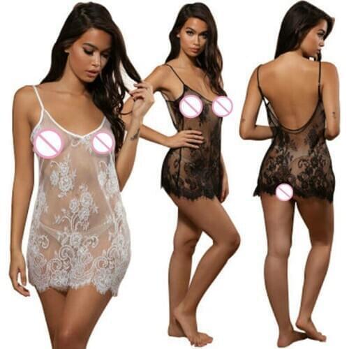 Women Lace Sexy Lingerie Nightwear Underwear G-string Babydoll Sleepwear Dress womens Bikini Cover Up Beach Dress