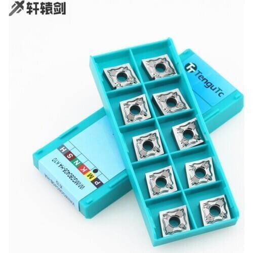 10PCS CNMG120402 CNMG120404 CNMG 120408 HA K10 Aluminum CNC Carbide Blade Lathe Processing Tool