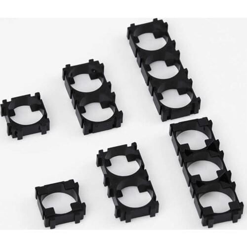 10Pcs/lot 18650 Lithium Plastic Battery Holder Safety Anti Vibratio Cylindrical Cell Battery Stand Bracket For DIY Fixed Battery