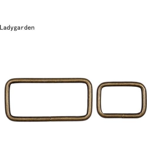 100PCS 20/25/32/38mm Square Metal Buckles for Bag Backpack Webbing Strap Slider Tri Glide Adjuster Hooks Clasp DIY Accessories