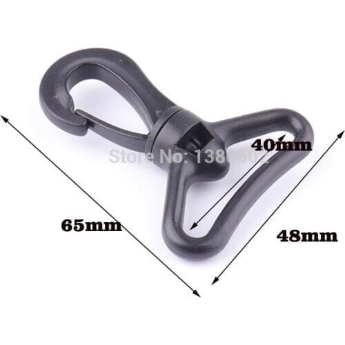 2PCS/lot 67*48mm Durable Plastic Swivel Snap Hook Lobster Clasp Clip for bag Lanyard webbing accessories