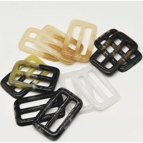 2PCs/Lot New Colorful Oval Resin Belt Buckle Buttons Sewing For Wedding Women Dress Overcoat Luggage Decoration Garment Handmade