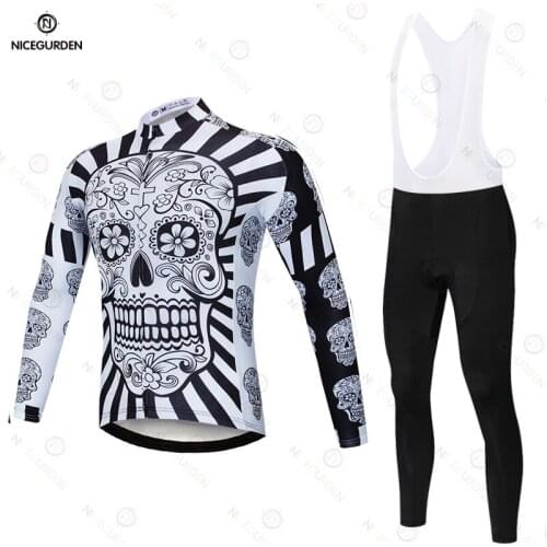 2021 mens cycling jersey long-sleeved suit bicycle shirt cycling jersey sports shirt slim environmental protection equipment