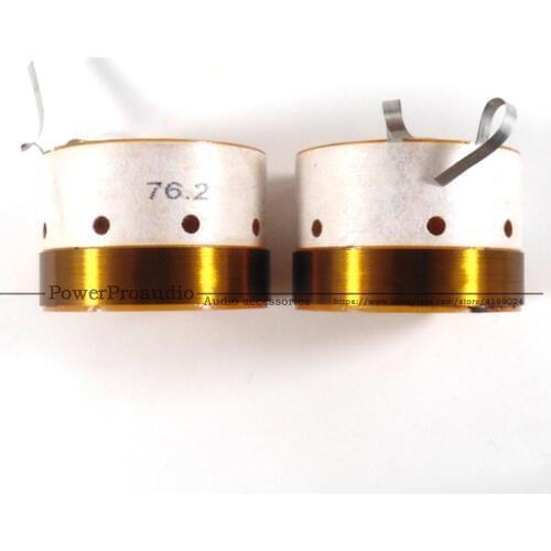 2pcs/lots Aluminum wire 76.2 Core Bass Voice Coil 76.2mm Subwoofer 8Ohm Speaker Accessories DIY flat wire