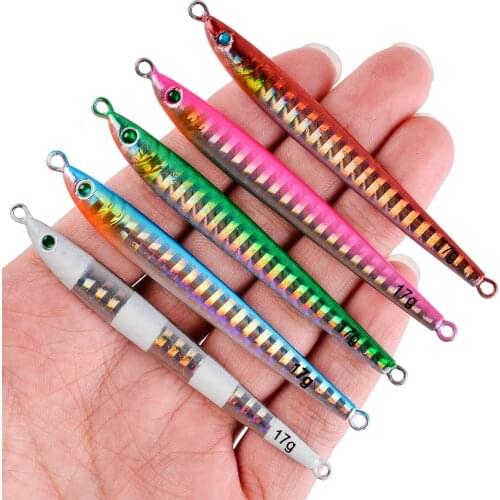 Long Metal Jig Fishing Lure Slow Cast Jigging Spoon Lures 7G 10G 14G 17G 21G 28G Artificial Shore Lead Metal Bait Sea Tackle