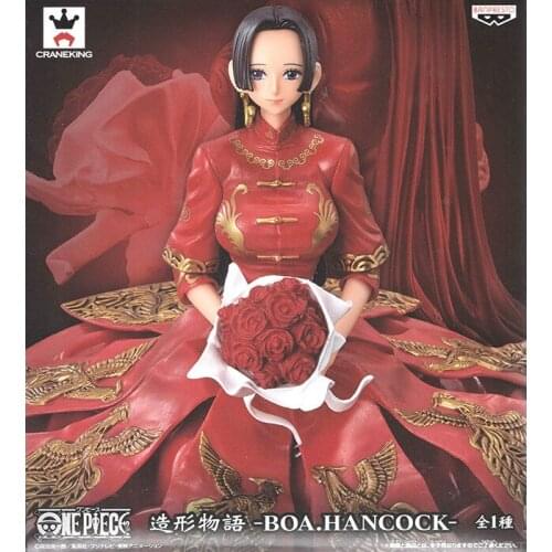 Banpresto One Piece Hancock Action Figure Boa Hancock Red Robe Phoenix Anime Beauty Model Toys