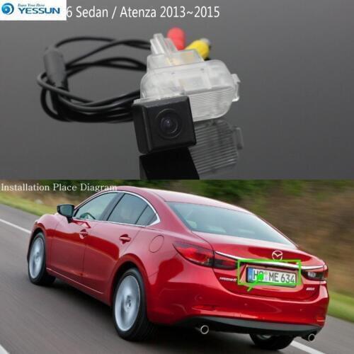 YESSUN Reversing Back up Camera For Mazda 6 Mazda6 Atenza 2013~2015 Car Parking Camera Rear View Camera HD CCD Night nision