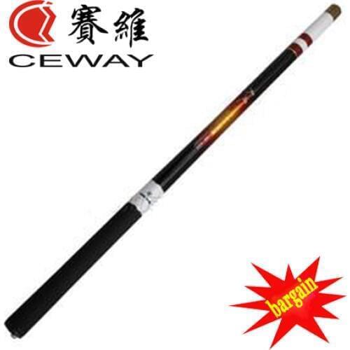 Carbon Stream Fishing Rod CEWAY TIANFENG II Mini Rod Pocket Portable Fishing Tackle Fishing Pole 9 section 3.6m FREE SHIPPING