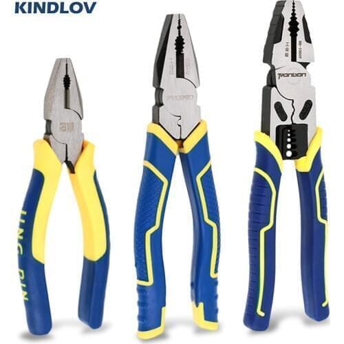 KINDLOV 6/8/9 Inch Wire Cutter Multitool Crimping Cutting Pliers Cable Stripping Combination Pliers For Electrican Repair Tools