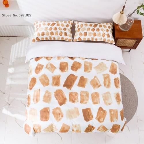 2/3 Pieces Orange Ice Cubes Bedding Set 3D Print Funny Luxury Duvet Cover Single Queen Bed Quilt Cover For Bedroom Bedclothes
