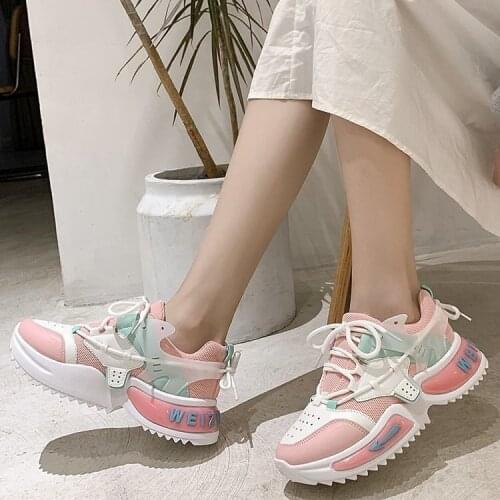 Women Sneakers 2021 Autumn Fashion Breathable Casual Shoes Women Platform Shoes Women Plus Size Sport Shoes Zapatillas Deporte