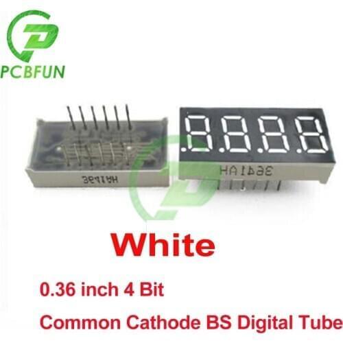 White Color 0.36 inch LED Display Module 4 Bit 3 Bit Digit Tube Red Common Cathode Digital 0.56 inch Led Module Board