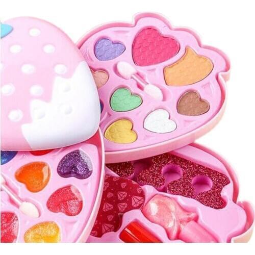 Kids Make Up Toy Set Princess Pretend Play Pink Makeup Beauty Safety Kit Toys