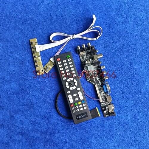 Screen control card kit DVB LVDS USB+VGA+AV 1366*768 digital signal for LTN140AT16/LTN140AT20/LTN140AT21/LTN140AT22 40 Pin