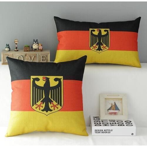 Flag pillow cover, German national flag Eagle throw pillow case pillowcase wholesale