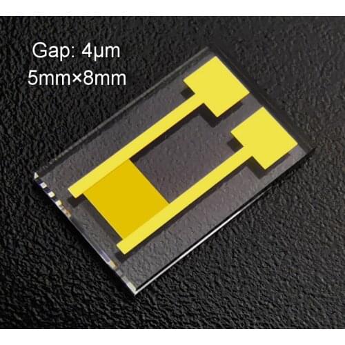 4um Transparent Interdigital Electrode Quartz Glass Capacitor Array MEMS Gas Biosensor Photoelectric Detection