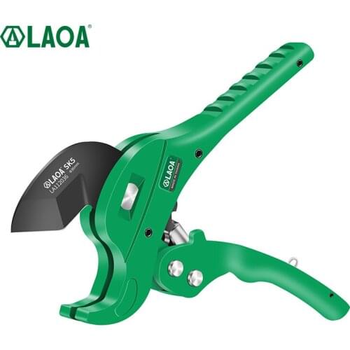 LAOA PVC Pipe Cutter 36mm 42mm SK5 Pipe Body Cutter PVC / PE / VE Ratchet Scissors Hose Cutting Hand Tool