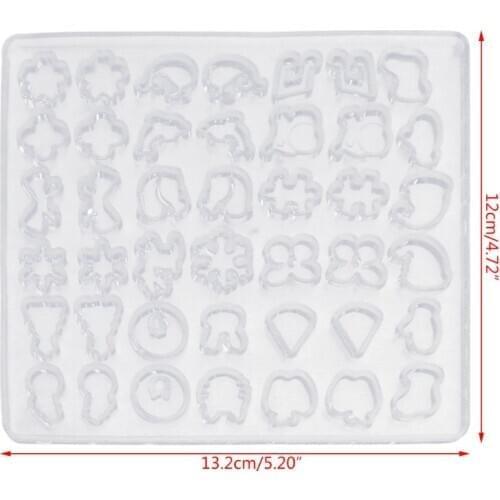 DIY Silicone Ear Stud Earring Mold Jewelry Pendant Epoxy Resin Casting Mould Making Tool Craft Decorative Dried Flower Resin Dec
