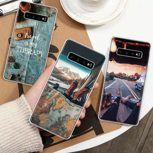 World Map Travel Plans Silicon Phone Case For Samsung Galaxy A51 A71 A70 A50 A40 A30 A20E A10S A01 A21 A6 A7 A8 A9 Plus + Cover