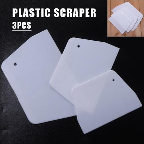 3PCS Dough Scraper Plastic Spatulas Dough Scraper Plain Smooth Butter Cream Cake Cutters Kitchen Butter Knife Dough Cutter
