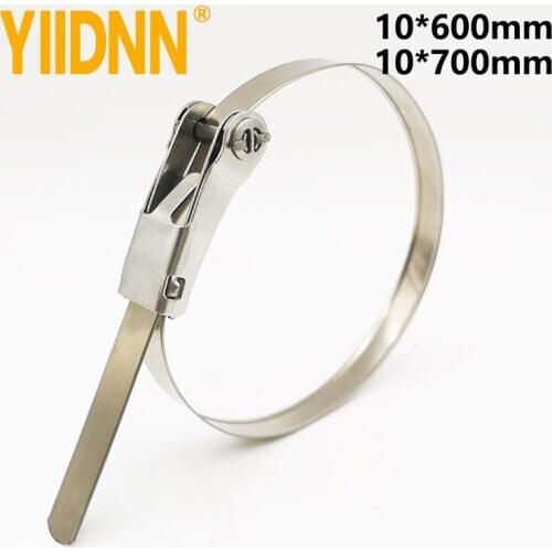 Without Tool 10mm width 304 Stainless Steel Ratchet-Lokt Cable Tie,100PC