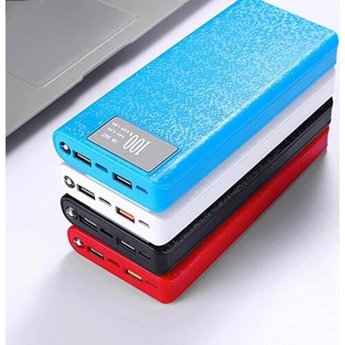 Type-C Micro USB Mobile Phone Powerbank Accessory QC 3.0 Power Bank Battery Box Shell Case 2 USB 8*18650 DIY Charger Box Case