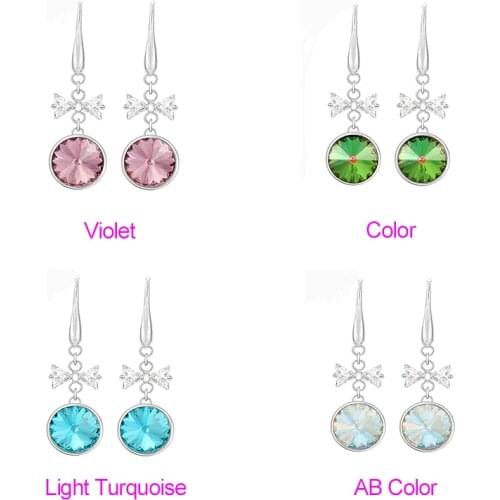 Xuping Jewelry Fashionable Elegant Crystals Earrings for Women Girl Gift Wrapping 20525