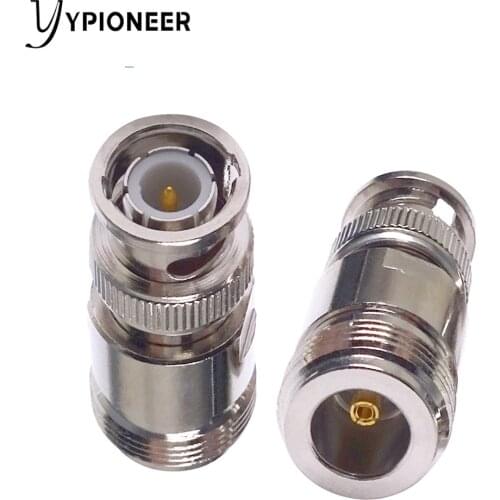 Cleqee 1PC BNC Male Plug to N Type Female Jack RF Coax Connector Antenna Radio Adapter Straight Type C20070