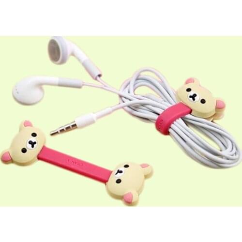 1PCS Headphone Cable Winder Manage Organizer For iPhone 5 / 5s Samsung Galaxy S4 S5