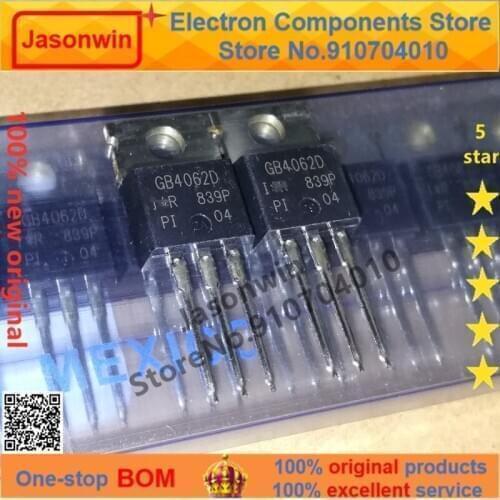100% nuevo 50 unids/lote original MOSFET IGBT IRGB4062DPBF 600V 24A IRGB4062D TO-220 Transistor