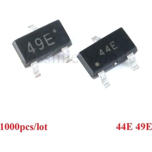 1000pcs SOT23 SMD 44E 49E Hall Effect Sensor Switch SMD Hall Element Sensor Switch Brushless Electric Motor