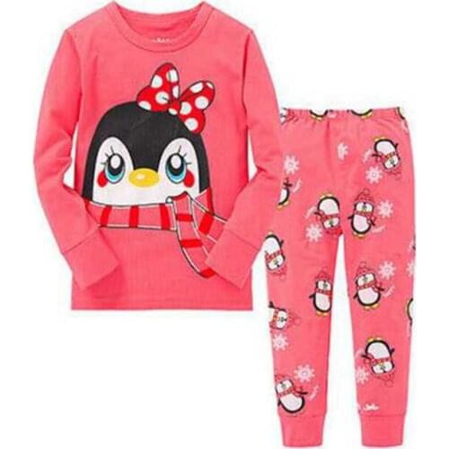 Spring Autumn Kids Pajamas Sets Baby Clothes Pyjamas Girls Pijamas Boys Girls Long Sleeve T-shirt+Pants 2pcs Sleepwear