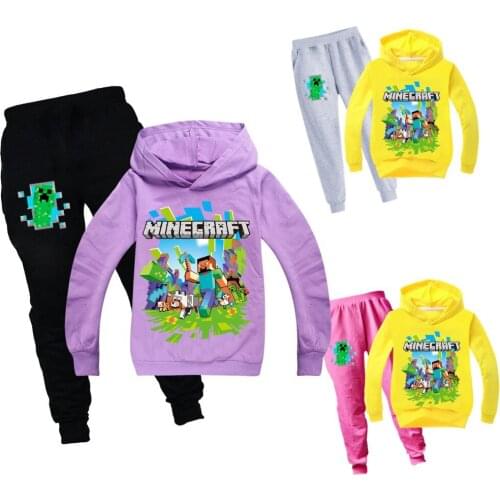 New Game Fashion Cartoon Children Sweatshirts Pants 2pcs Sets Fall Boy Hoodies Funny Boys Girls Clothes Kids Clothing Streetwear