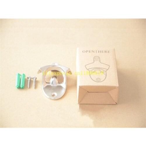 50pcs/lot Fast Shipping Zinc alloy Wall Mounted Opener Bar Beer Glass Cap Bottle Opener Cooking Tools Kitchen Accessories