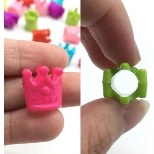 Acrylic Candy crown DIY Craft beads For Jewelry Making imperial Children hair accessory Trigonometric bead Needlework Meideheng
