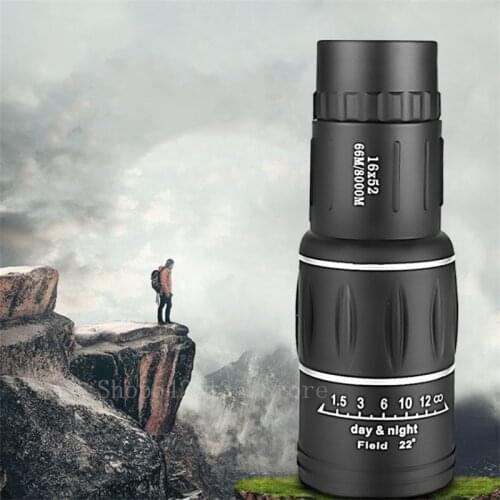 16X52 High Over Monocular Telescope Binoculars 66 / 8000M Plastic Binoculars Outdoor Sport Telescope HD Night Vision Telescope