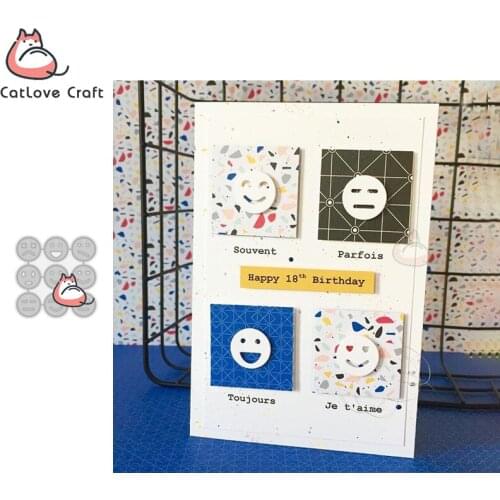 Catlove Emoticon Series Metal Cutting Dies Scrapbooking Mold Stencil Die Cuts Card Making DIY Craft Embossing New Dies For 2020