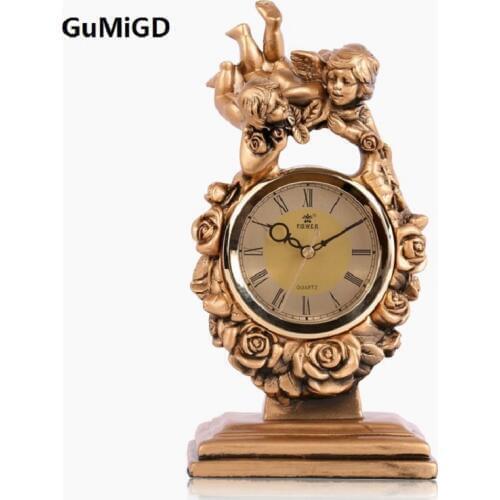 Clock, personality art luxurious clock European style living room office mute fashion clock
