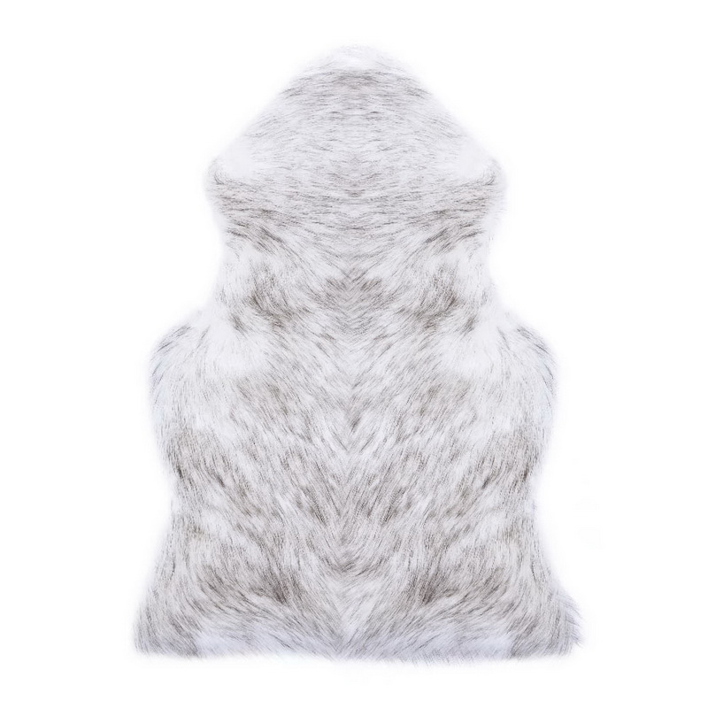 Chair Cover Plain Skin Fur Soft Sheepskin Warm Hairy Carpet Seat Pad Plain Fluffy Rugs Washable Bedroom Faux Mat Home