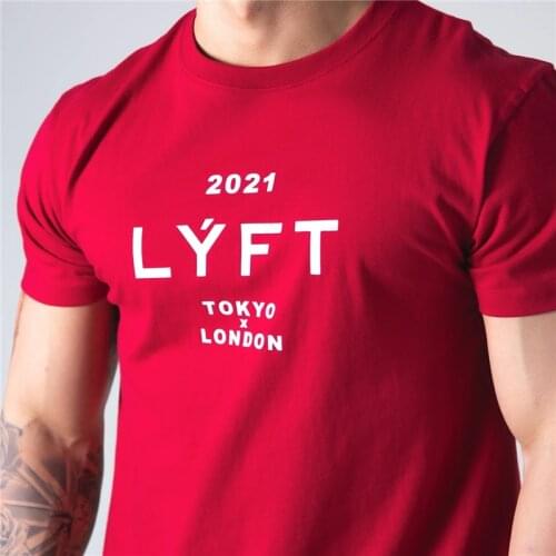 2021 LIMITED LOGO Tokyo & London T-SHIRT Men Casual Loose GYM Running T shirt Cotton Bodybuilding Fitness Tee Tops