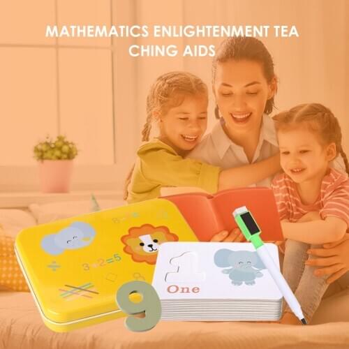 1-10 Numbers Children Recognize Digital Matching Puzzle Cognitive Card Wooden Puzzle Educational Toys for Children Kids